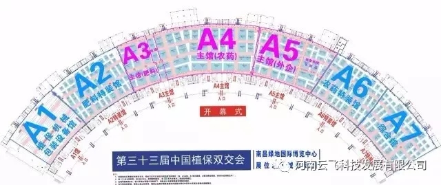 农药、新型药械飞防、外企、肥料、包装设备、电商信息六大展区